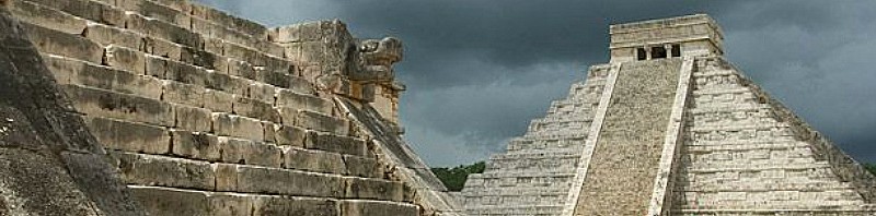 Chichen-Itza, Mayan Temple, Yucatan, Mexico